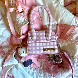 Jacquemus Le Chiquito Pink Pattern Leather Bag
